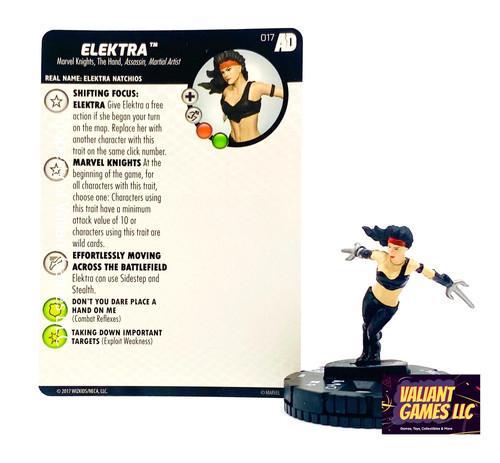 Marvel heroclix elektra 017 - marvel,