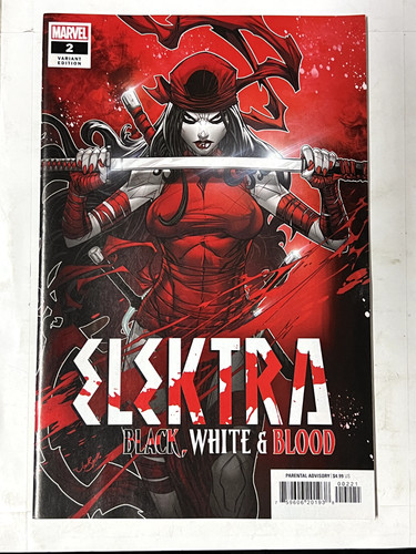 Elektra black white and blood - white,